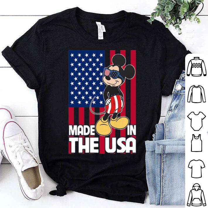 Mickey Mouse Made In The USA Independence Day American Flag shirt 9