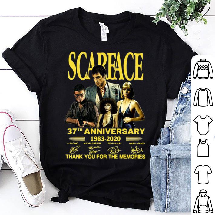 Scarface 37th Anniversary Thank You For The Memories Signatures shirt 9