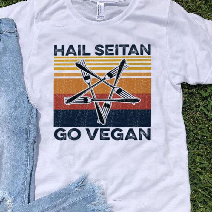 Vintage Hail Seitan Go Vegan shirt 9