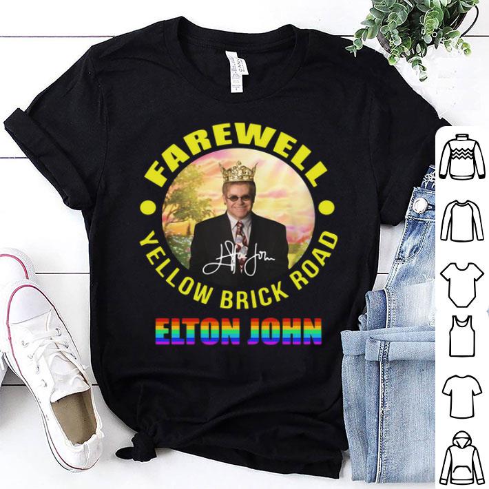 LGBT Elton John Farewell Yellow Brick Road Signature shirt 8