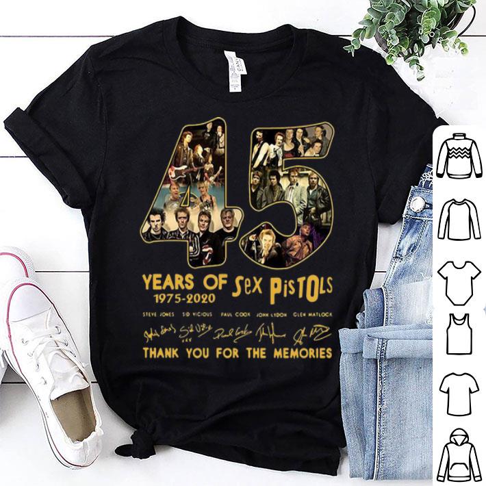 45 Years Of Sex Pistols Thank You For The Memories Signatures shirt 8