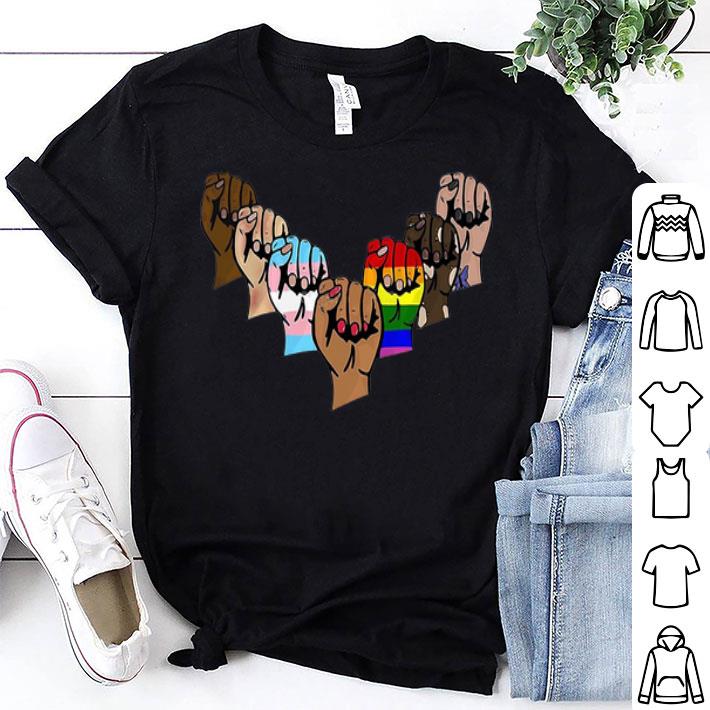Black Lives Matter Black White LGBT Togetherness shirt 9