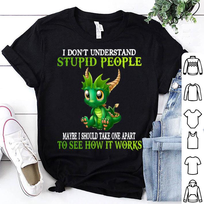 Dragon I Don’t Understand Stupid People Maybe I Should Take One Apart shirt 8