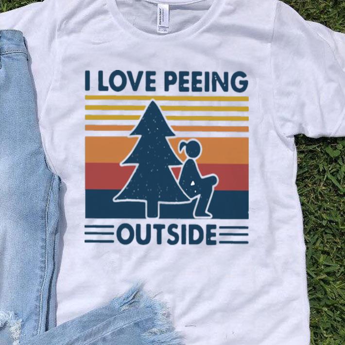 Vintage I Love Peeing Outside shirt 9