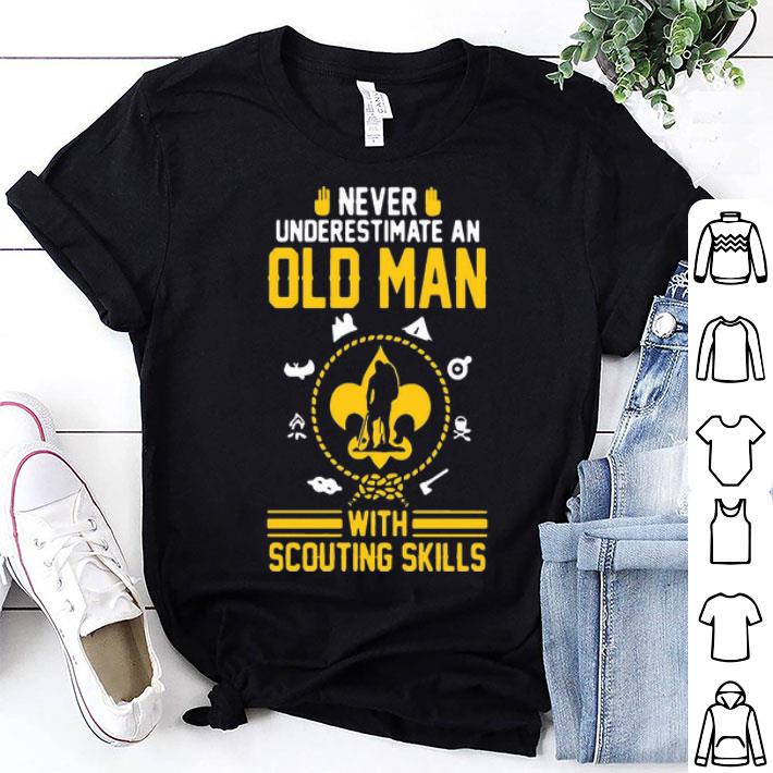 Never Underestimate An Old Man With Scouting Skills shirt 9