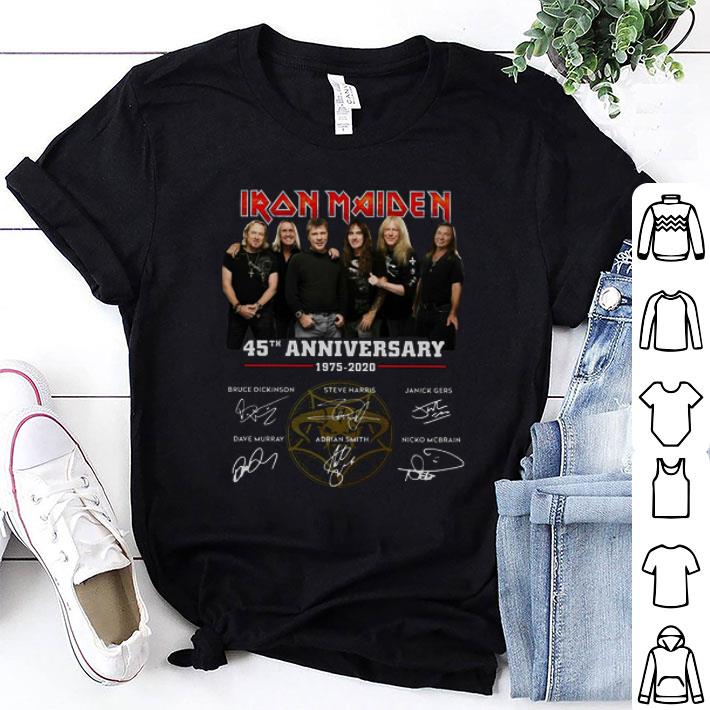 Iron Maiden 45th Anniversary Signatures shirt 8