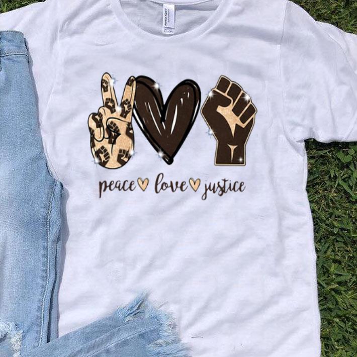 Peace Love Justice Diamond Black Strong shirt 8