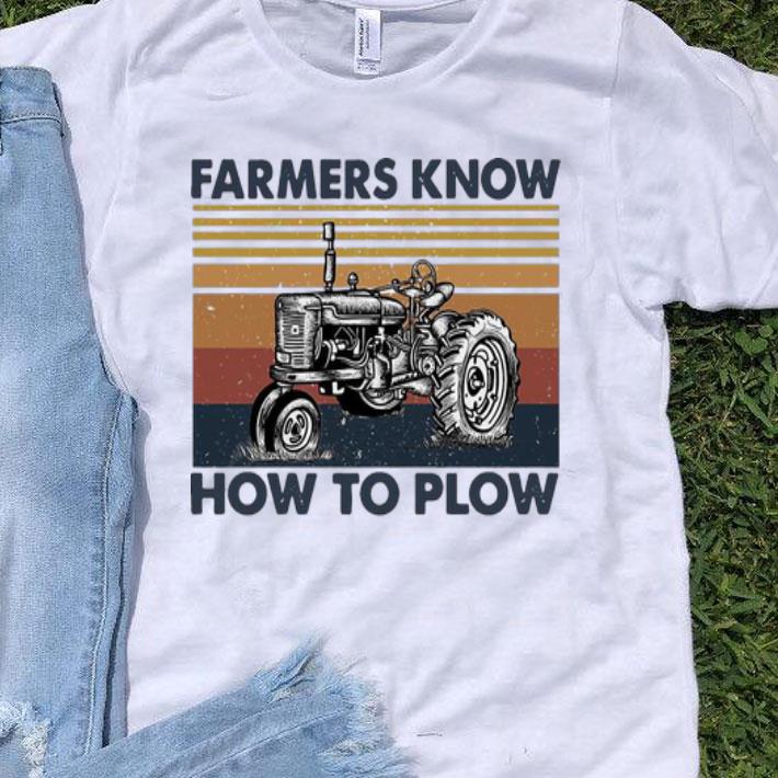 Vintage Farmers Know How To Plow shirt 9