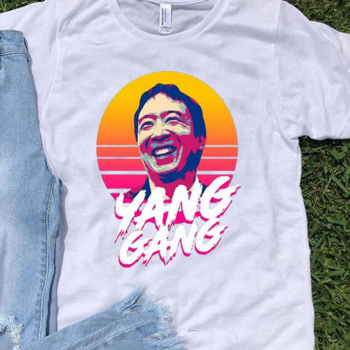 Andrew Yang For President Sunset Vaporwave shirt 9