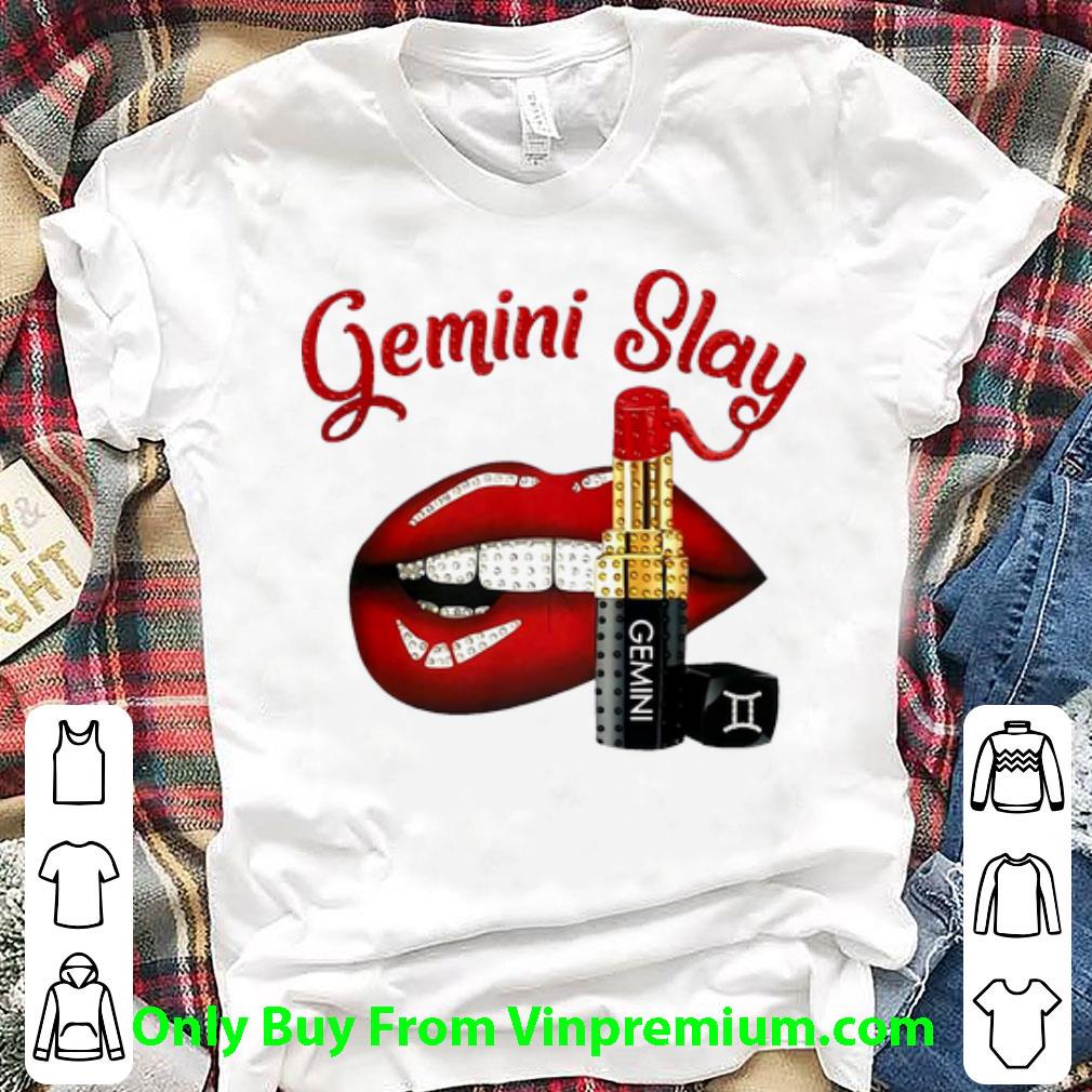 Original Lip And Lipstick Gemini Slay shirt 6