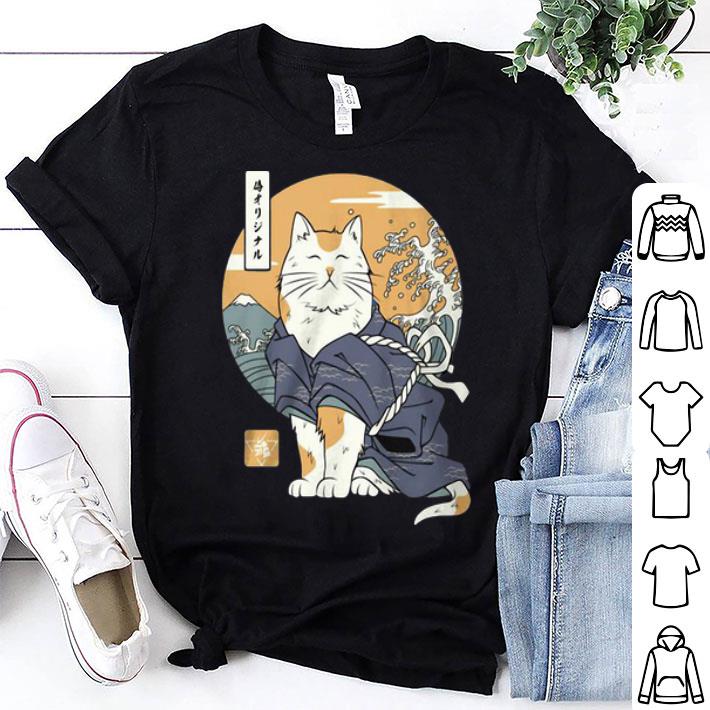 Cat Samurai Japanese shirt 9