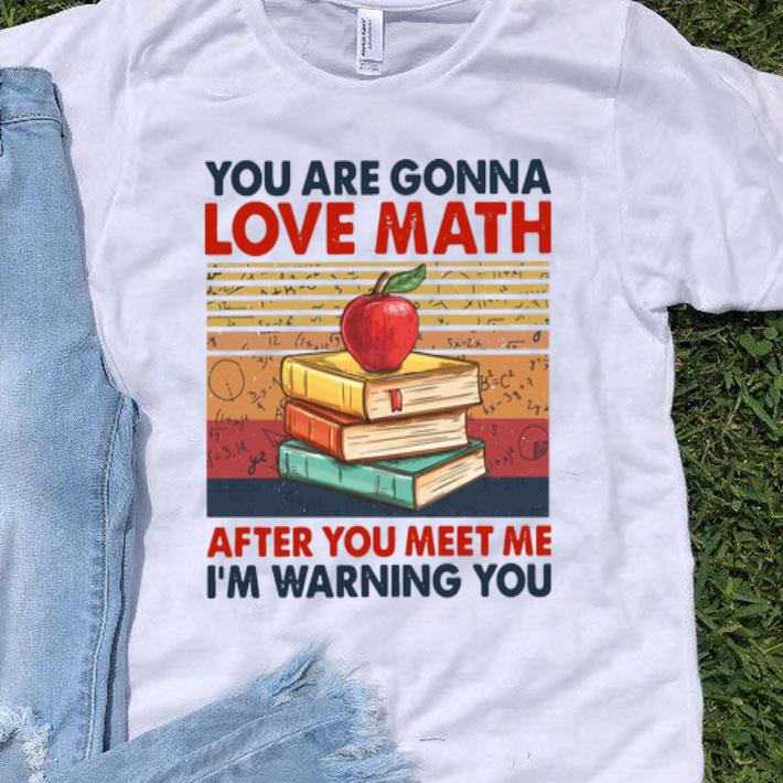 Vintage You Are Gonna Love Math After You Meet Me I’m Warning You shirt 8
