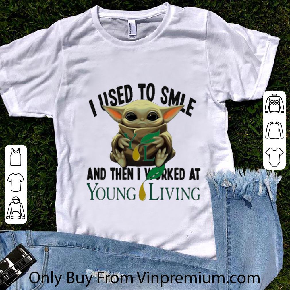 Premium Baby Yoda I Used To Smile And Then I Worked At Young Living Star Wars shirt 7