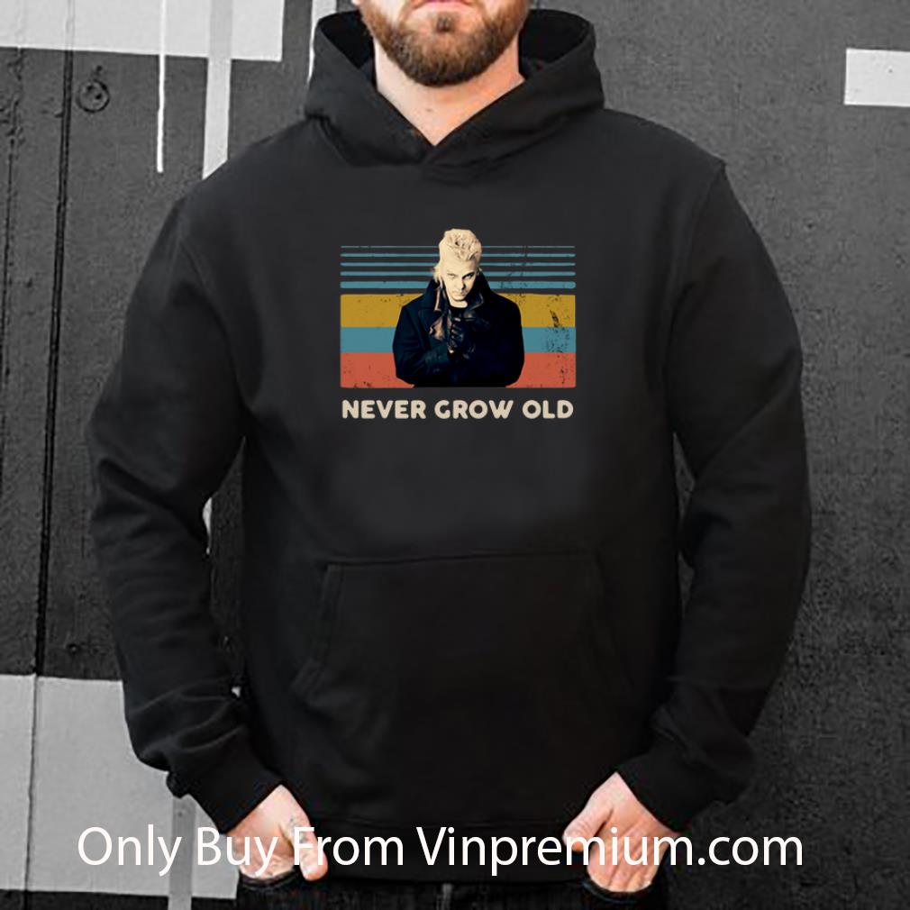 Awesome Vintage Never Grow Old David The Lost Boy shirt