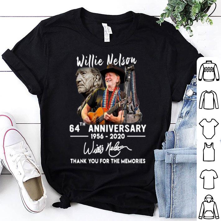 Willie Nelson 64th Anniversary Thank You For The Memories Signature shirt 9