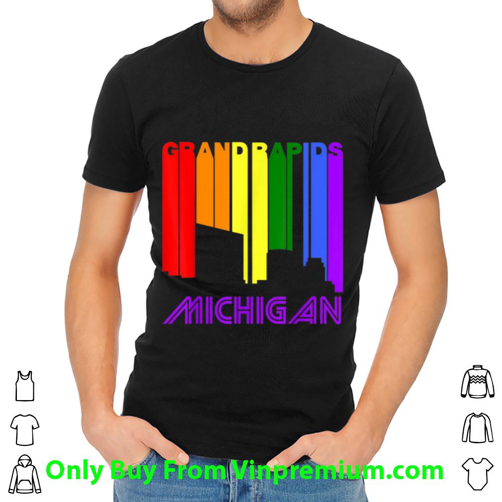 Awesome Grand Rapids Michigan LGBTQ Gay Pride Rainbow Skyline shirt 2 Awesome Grand Rapids Michigan LGBTQ Gay Pride Rainbow Skyline shirt 2
