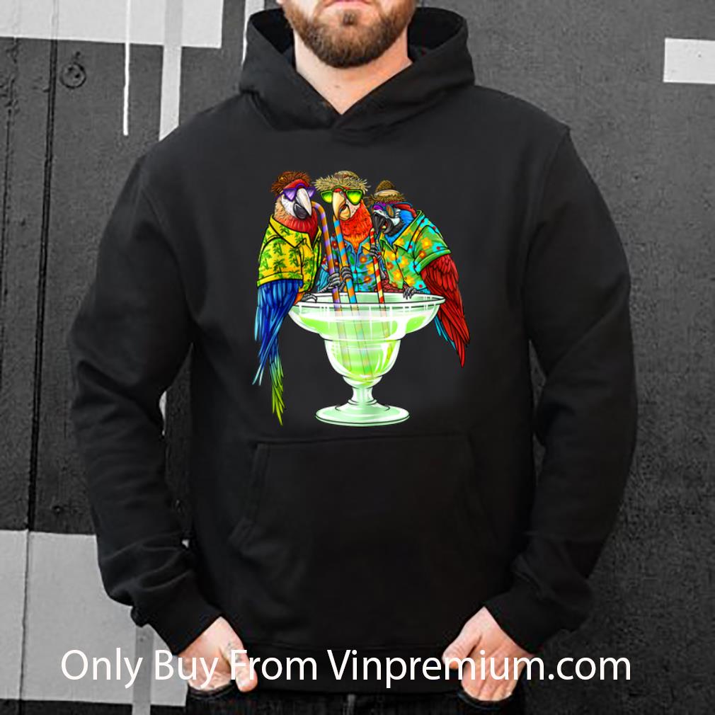 Awesome Parrots Drinking Margarita Hawaiin shirt