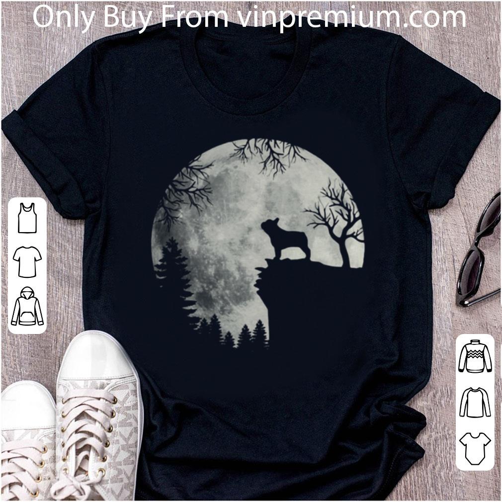 Nice Shadow Of The French Bulldog Howling In The Moon shirt 6