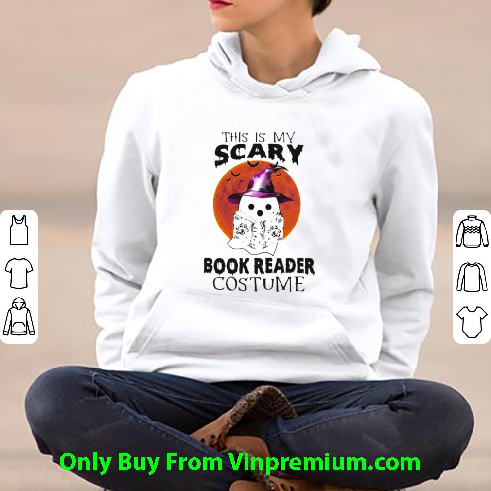Premium Boo Ghost Witch This Is My Scary Book Reader Costume Halloween shirt