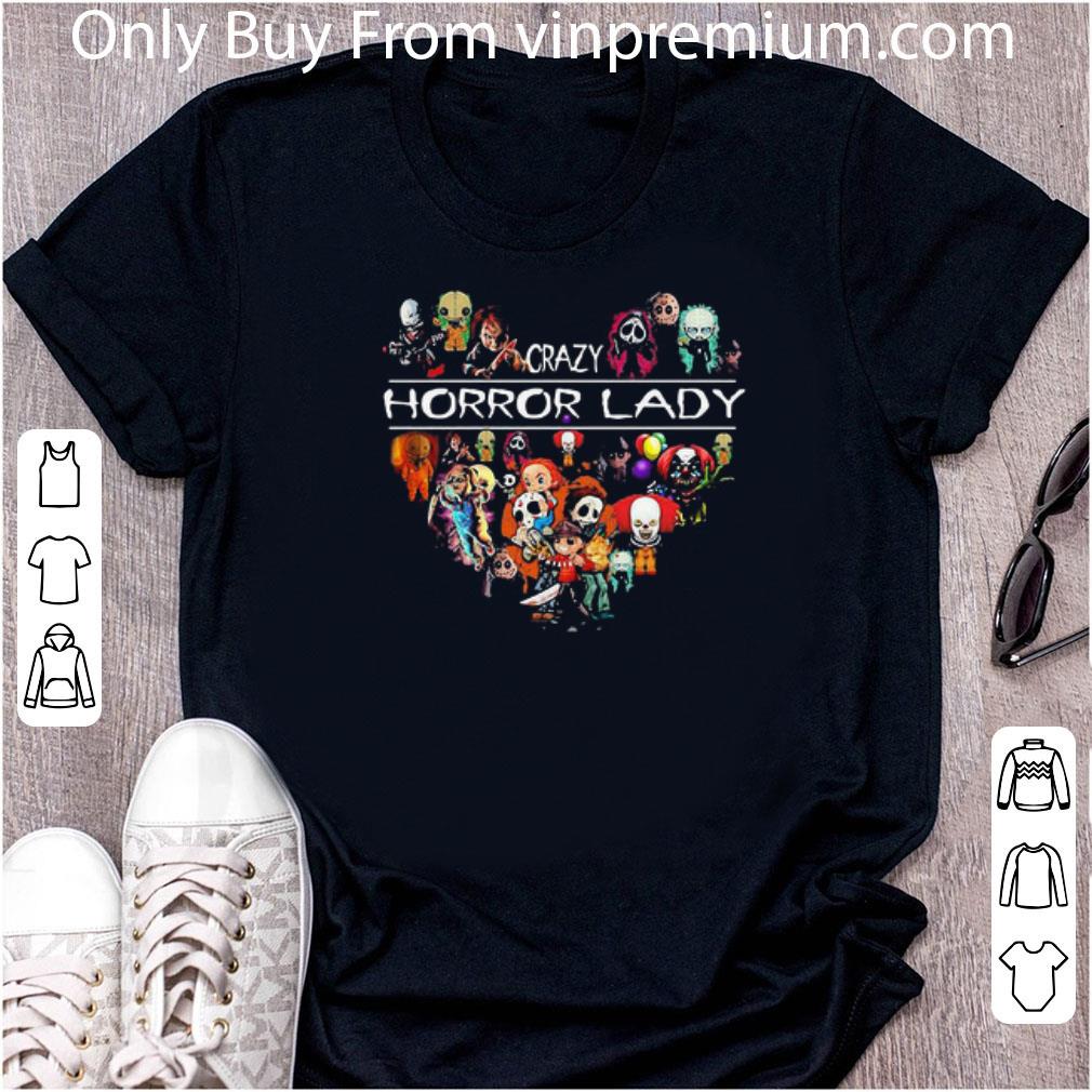 Hot Love Halloween Crazy Horror Lady Heart shirt 7