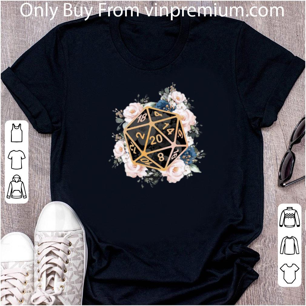 Premium Dungeons And Dragons Dice D20 Version Floral shirt 7