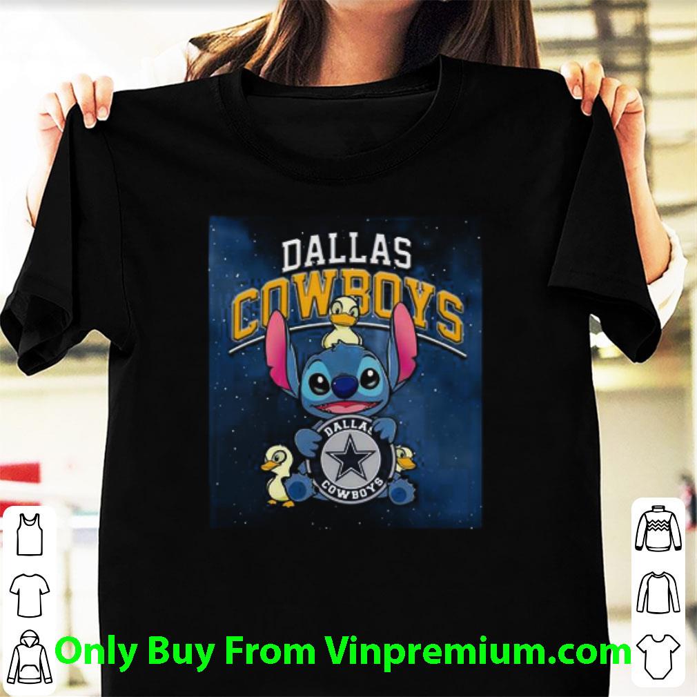 Hot Disney Stitch And Ducks Hug Dallas Cowboys shirt 7