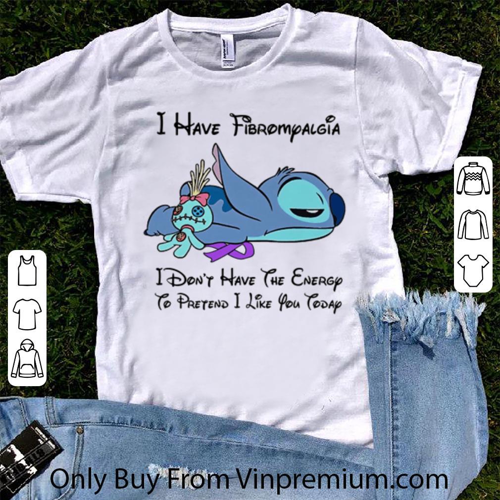 Great Disney Stitch Sleep I Have Fibromyalgia I Don’t Have The Energy shirt 6
