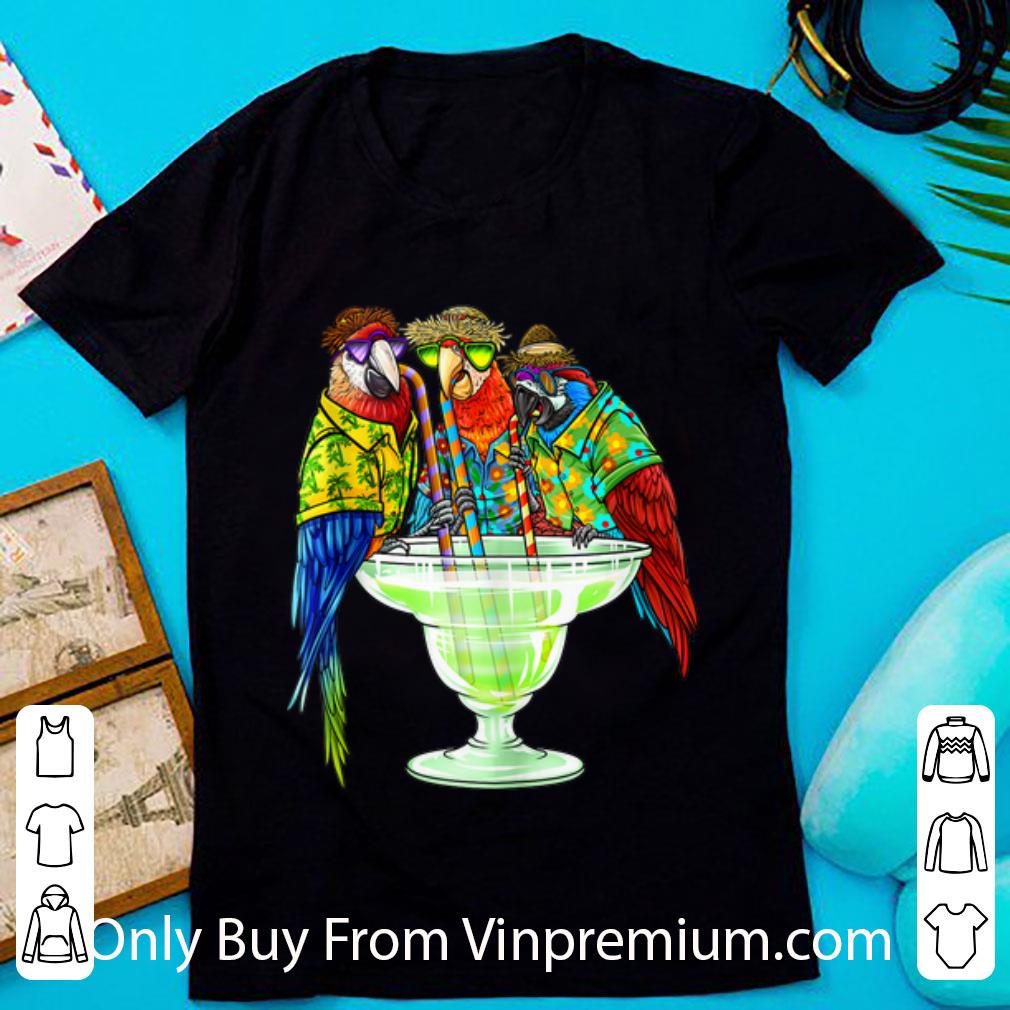 Awesome Parrots Drinking Margarita Hawaiin shirt 6