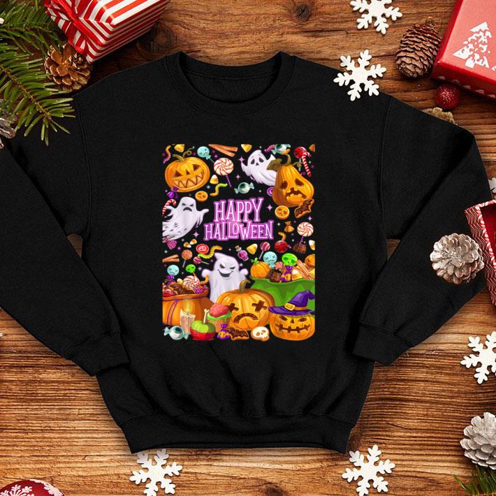 Original Happy Halloween Scary Retro Witch & Ghosts Costume shirt