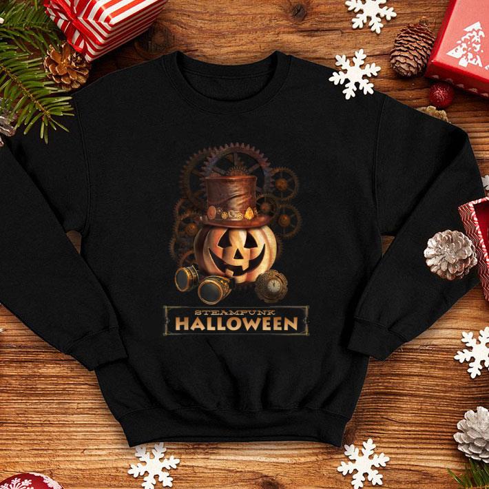 Top Steampunk Halloween Costumes Jack O Lantern Pumpkin Face shirt