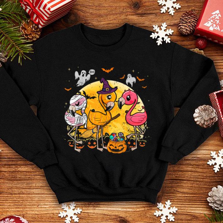 Nice Flamingo Lover Funny Pumpkin Halloween Party shirt