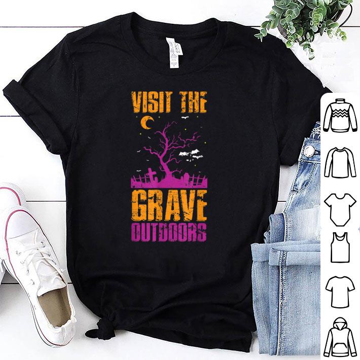 Premium Visit The Grave Outdoors Halloween shirt 7