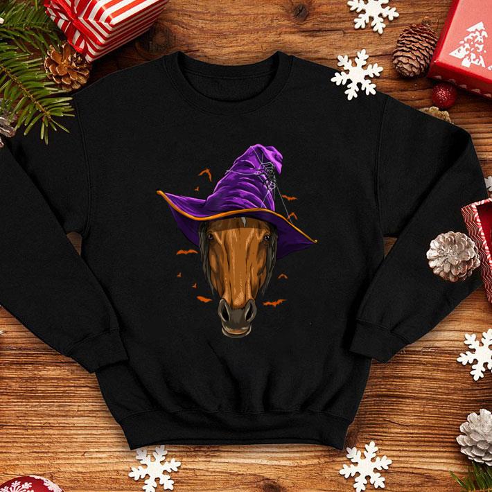 Nice Horse Witch Hat Funny Halloweens Horse Lover Whisperer shirt