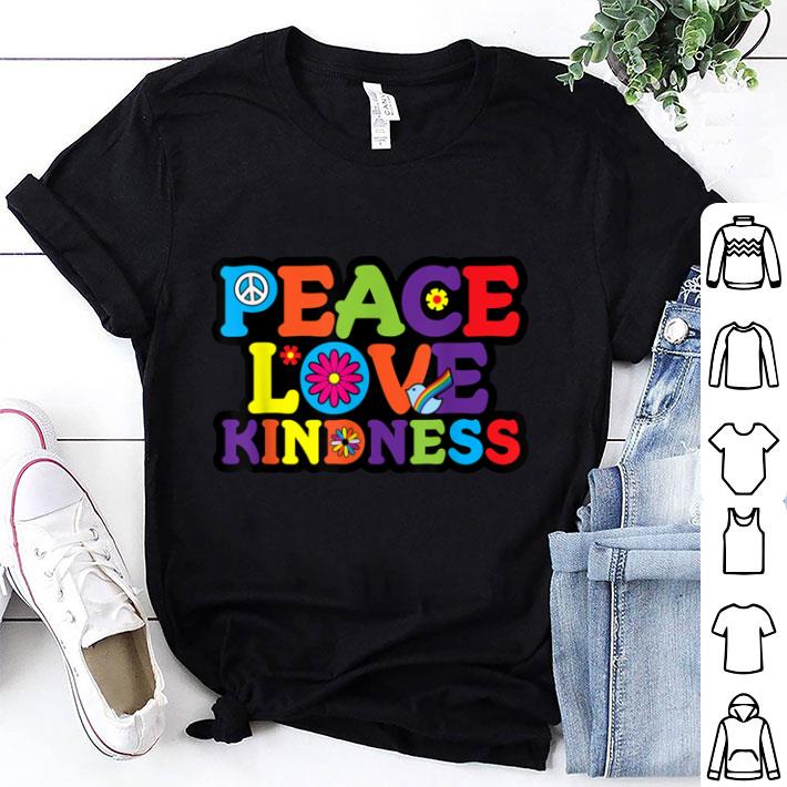 Pretty HIPPIE PEACE LOVE KINDNESS Tie Dye Halloween Costume shirt 6