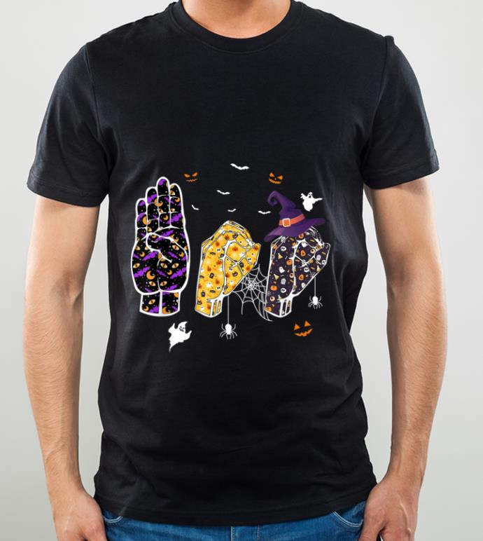 Official Boo Halloween Sign Language shirt