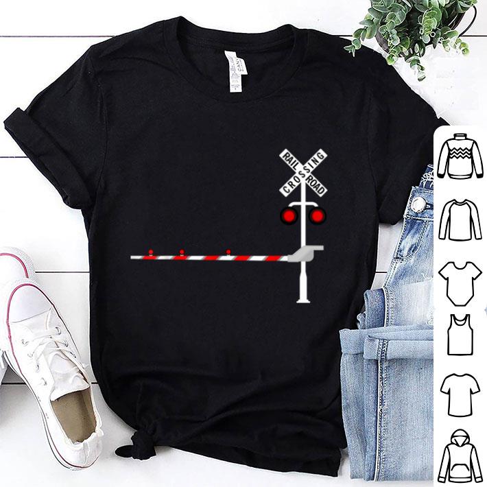Nice Railroad Crossing Barrier Sign Funny Halloween Costume shirt 7