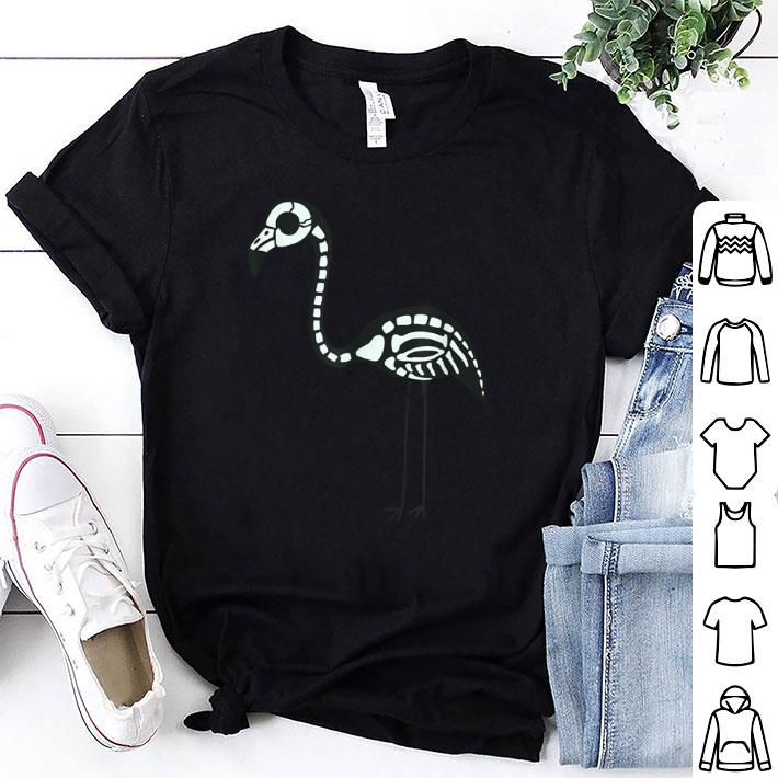 Hot Halloween Skeleton Flamingo Animal Costume shirt 6