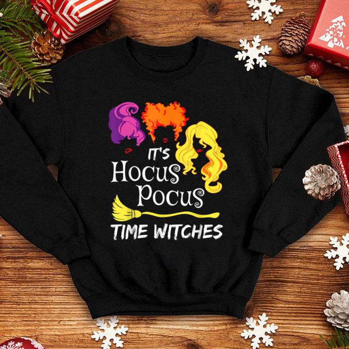Official It's Hocus Pocus Time Witches Halloween Witch Movie shirt