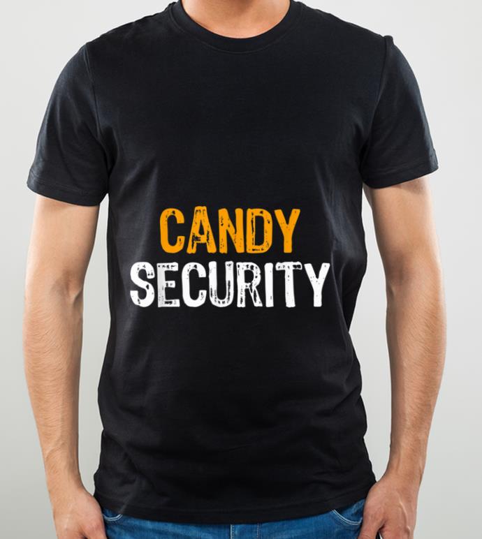 Top Candy Security Halloween Costume Adult Mom Dad Lazy Easy shirt