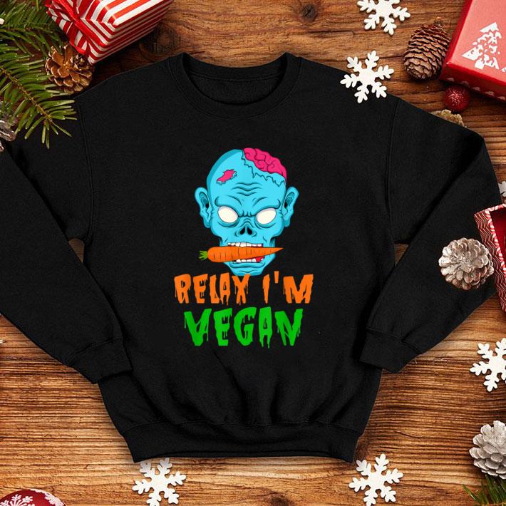 Hot Veganism Halloween Relax I'm Vegan Vegetarian Costume shirt 10 Hot Veganism Halloween Relax I'm Vegan Vegetarian Costume shirt
