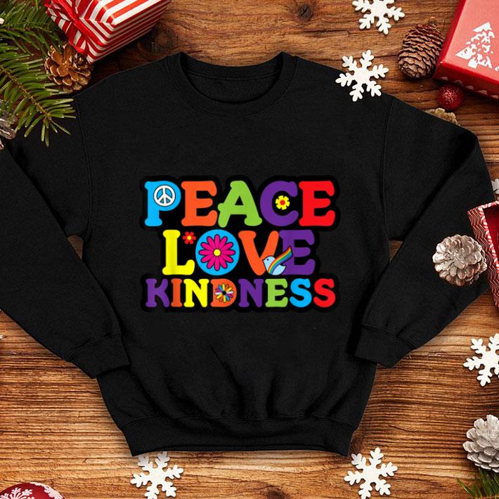Pretty HIPPIE PEACE LOVE KINDNESS Tie Dye Halloween Costume shirt