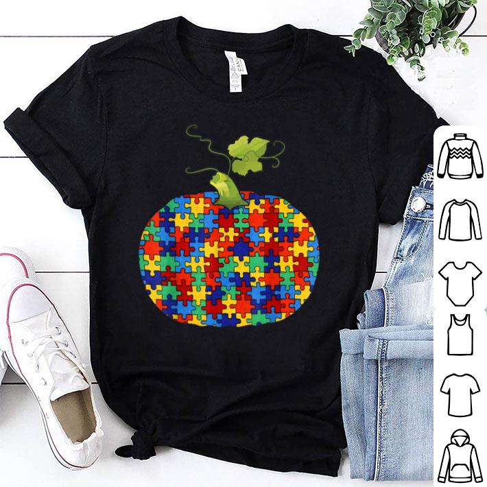 Awesome Pumpkin Autism Awareness Halloween Lover Funny shirt 6