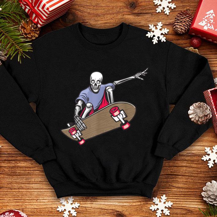 Original Skeleton Skateboarding Halloween Skateboarder Halloween shirt