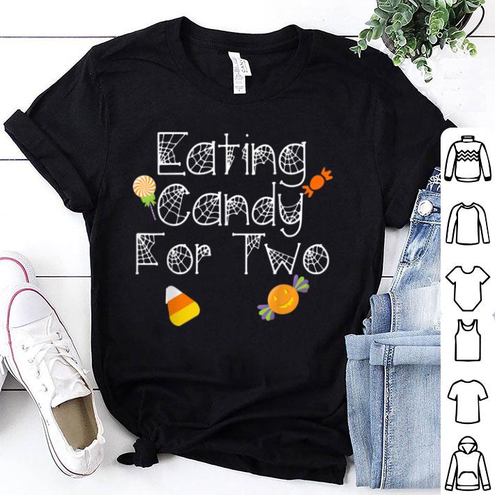 Hot Eating Candy for Two Expecting Mothers Moms Halloween shirt 7