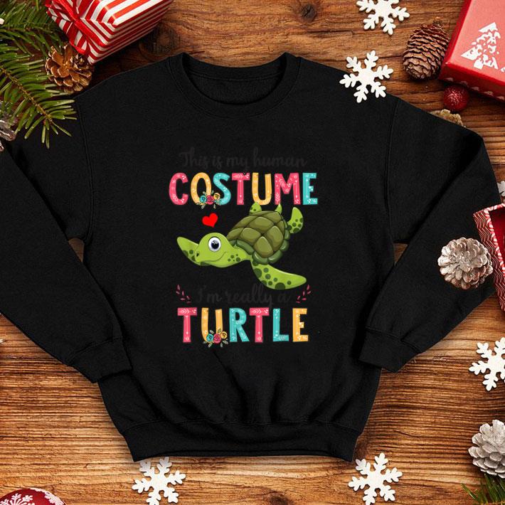 Top This Is My Human Costume I'm Really A Turtle Halloween shirt 10 Top This Is My Human Costume I'm Really A Turtle Halloween shirt