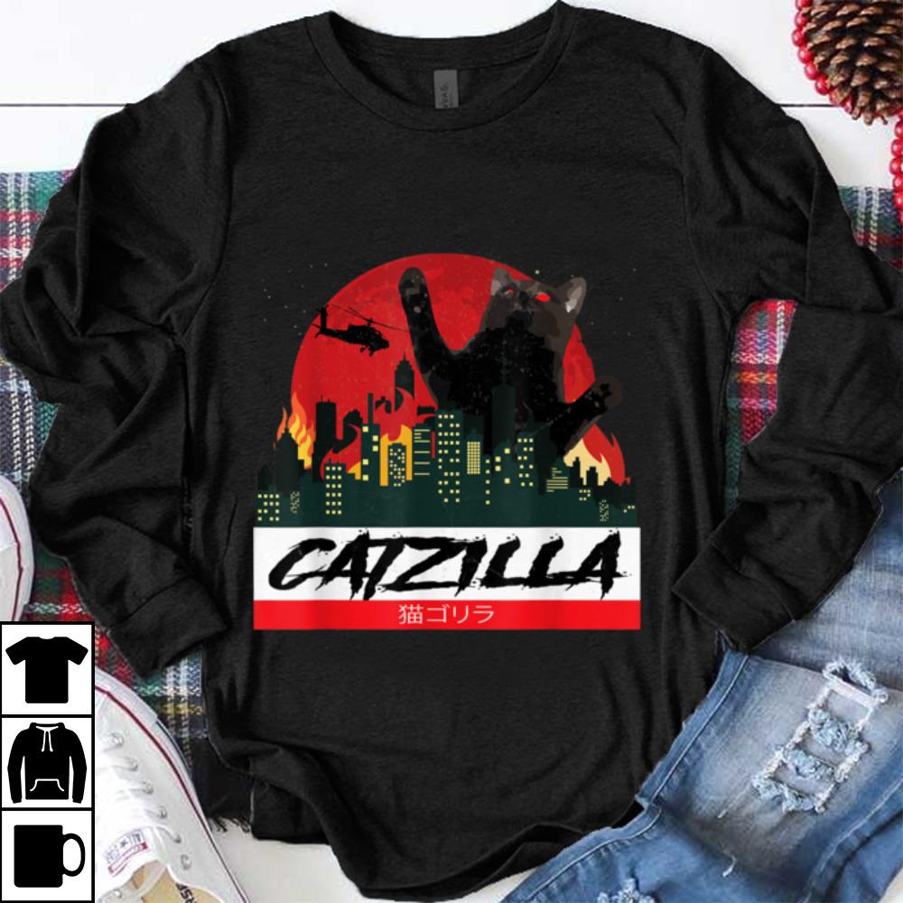 Pretty CATZILLA - Funny Kitty for Cat lovers cat owner halloween shirt 7