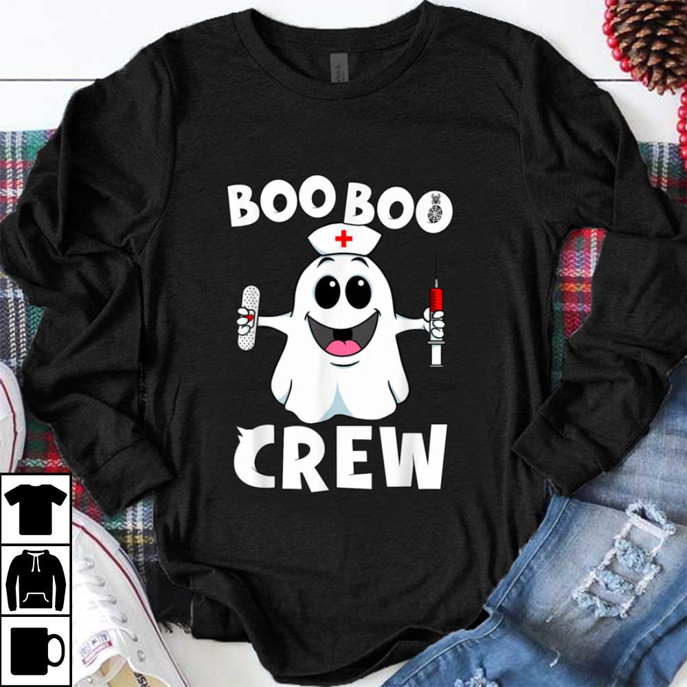 Nice Boo Boo Crew Nurse Ghost Funny Cute Halloween Costume shirt 6