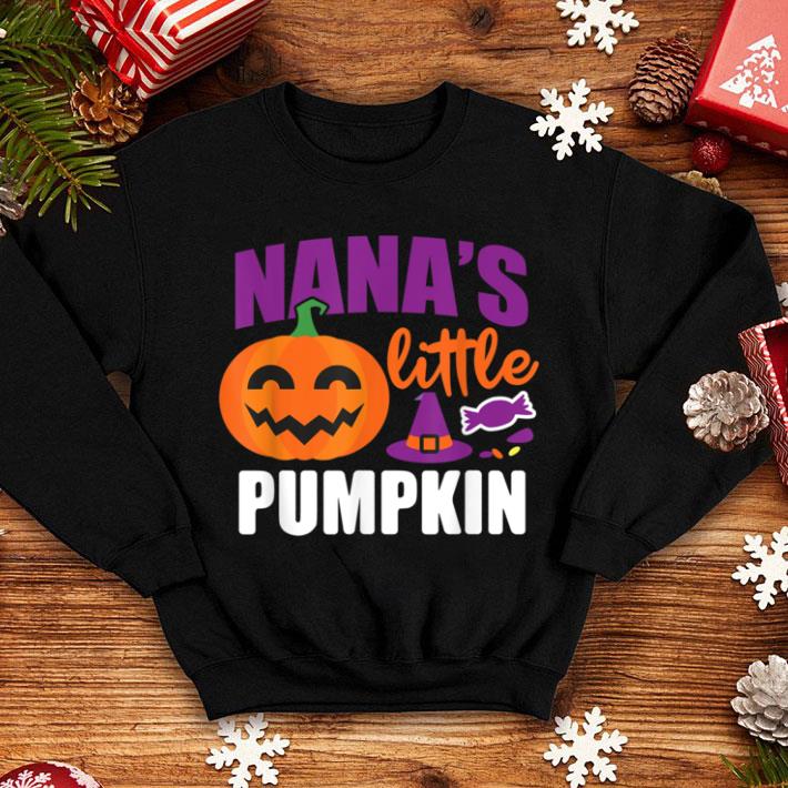 Hot Nana's Little Pumpkin Halloween Cute Kids Pumpkin shirt