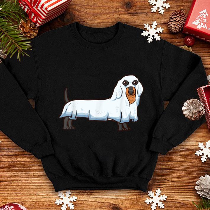 Premium Ghost Dachshund Spooky Dog Wiener Halloween Costume shirt