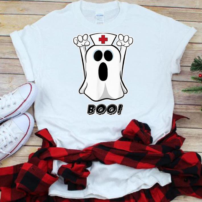 Hot Funny Scary Halloween Night Boo Nurse Ghost Women Girls shirt 7